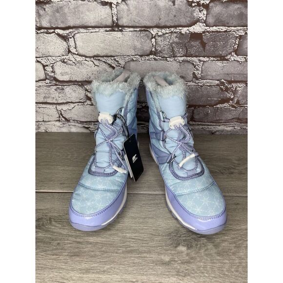 Disney X Sorel Z52113 Blue Whitney Short Frozen 2 Elsa Snow Boot Girls 5 US/37EU - Picture 2 of 16